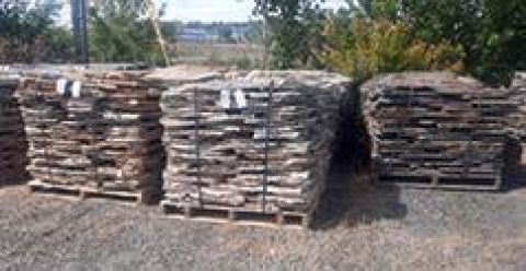 LARGE SELECTION OF FLAGSTONE & ARCHED GREENHOUSE (1 LEFT)