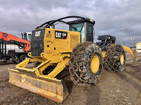 2018 CAT 555D GRAPPLE SKIDDER
