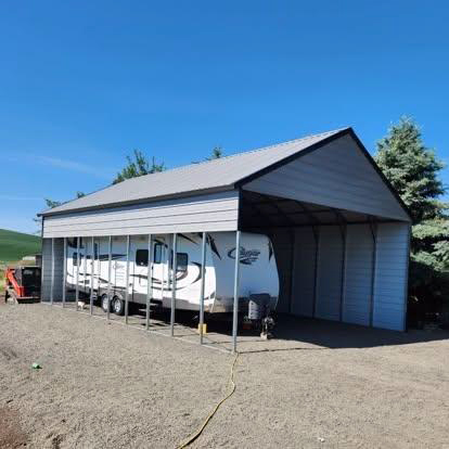 METAL SHOPS, GARAGES & PORTABLE STORAGE SHEDS