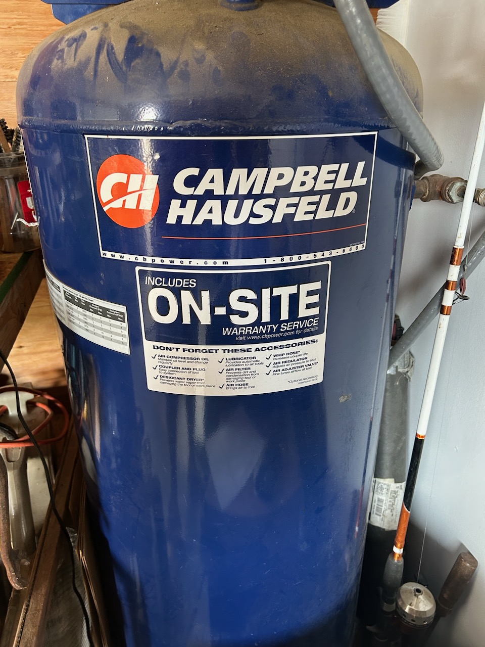 CAMPBELL HAUSFELF AIR COMPRESSOR