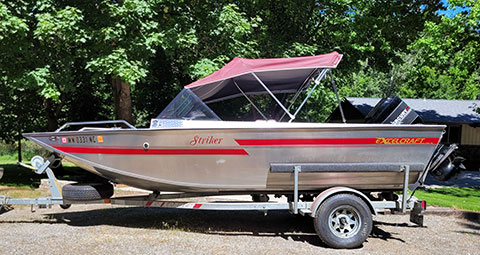 1990 17’ EXCELCRAFT WELDED ALUMINUM BOAT