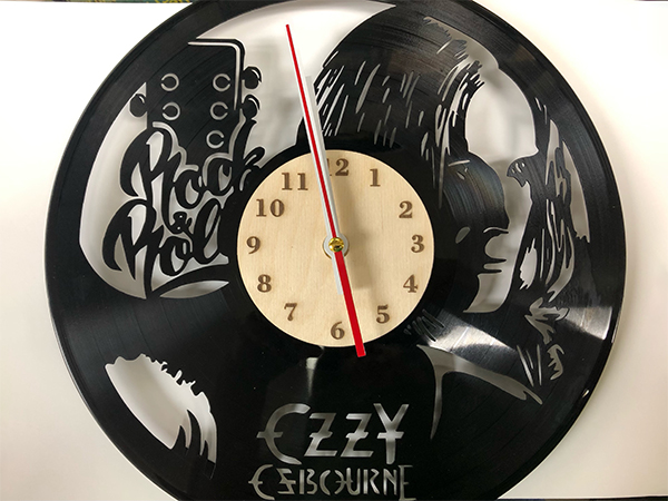 OZZY OSBOURNE & BLACK SABBATH RECORD CLOCKS