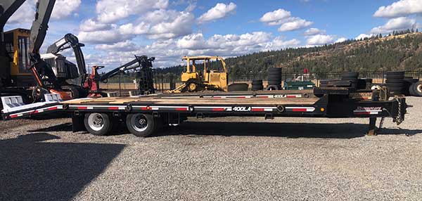 2013 INTERSTATE 20 TON DOVETAIL EQUIPMENT TRAILER