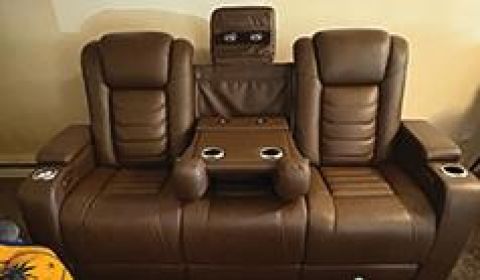 NEW ASHLEY HIGH IMPACT POWER RECLINING SOFA