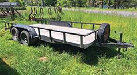 1999 FLATBED TRAILER 16’ BUMPER PULL