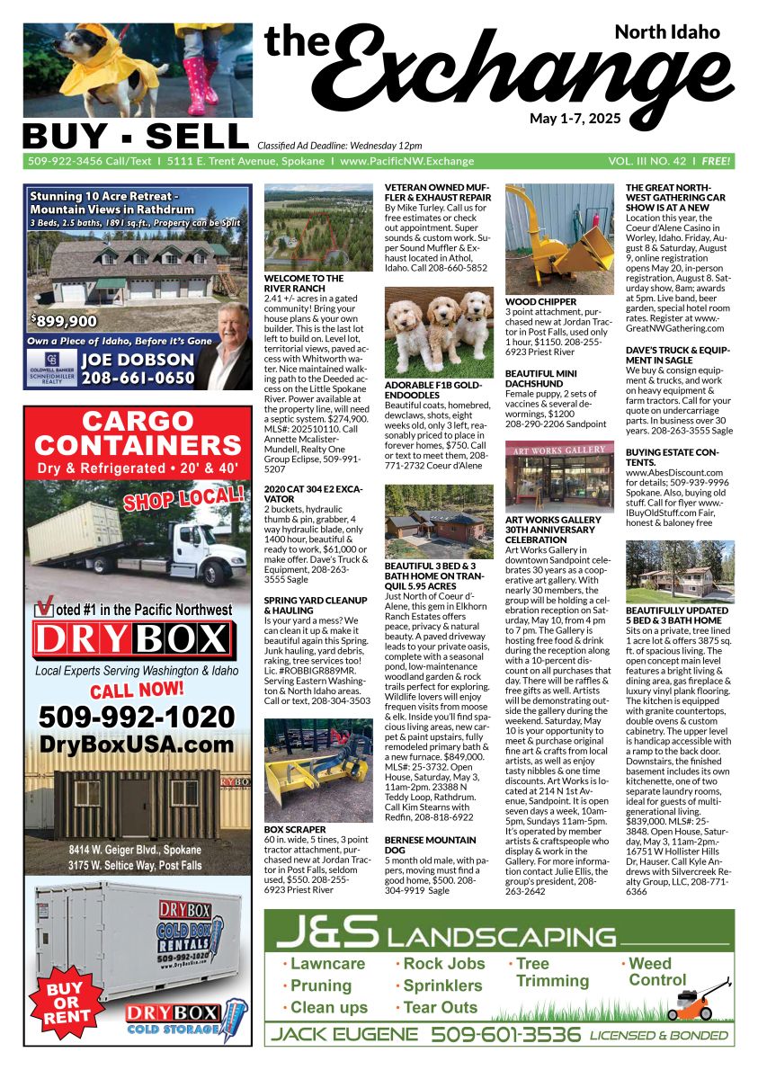 Front Cover of the North Idaho edition of the Exchange