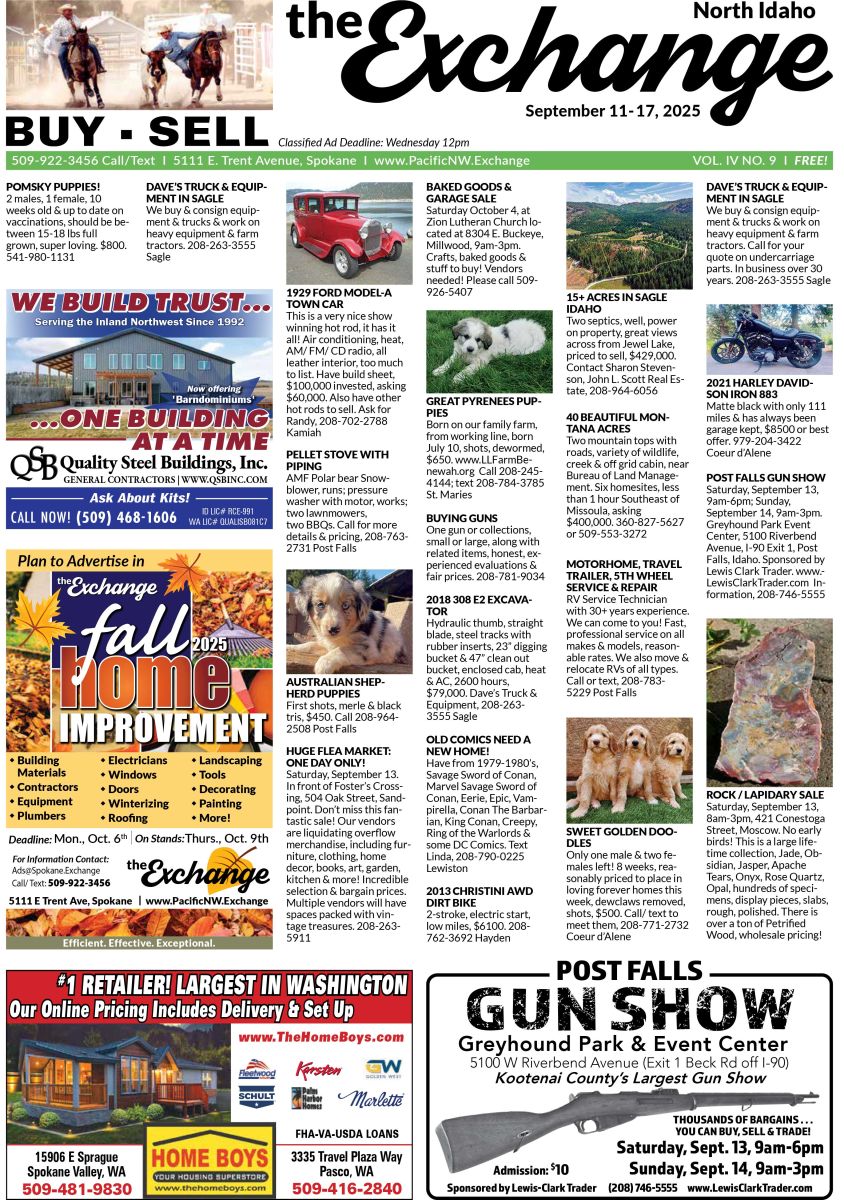 Front Cover of the North Idaho edition of the Exchange