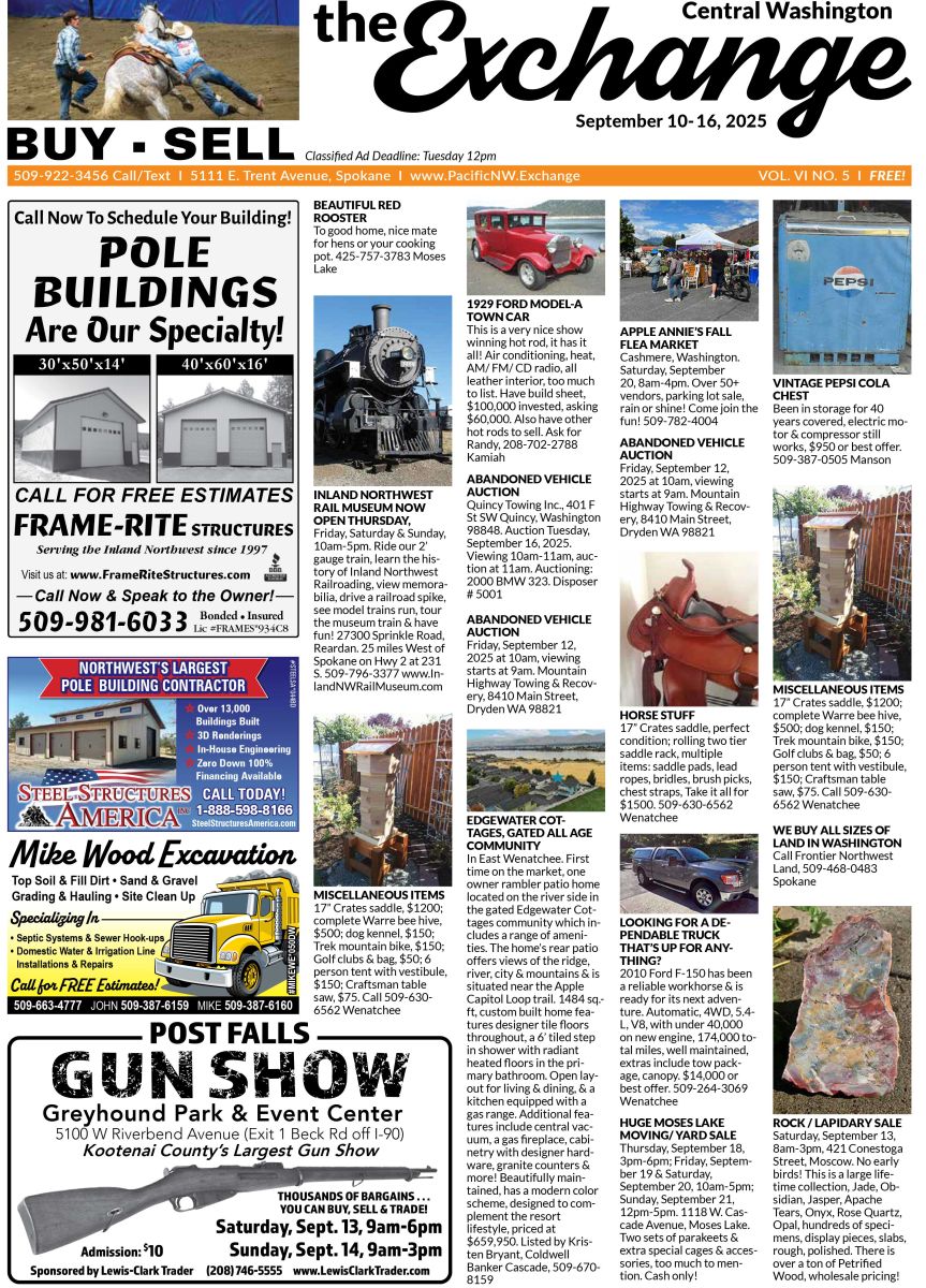 Front Cover of the Wenatchee/Moses Lake edition of the Exchange