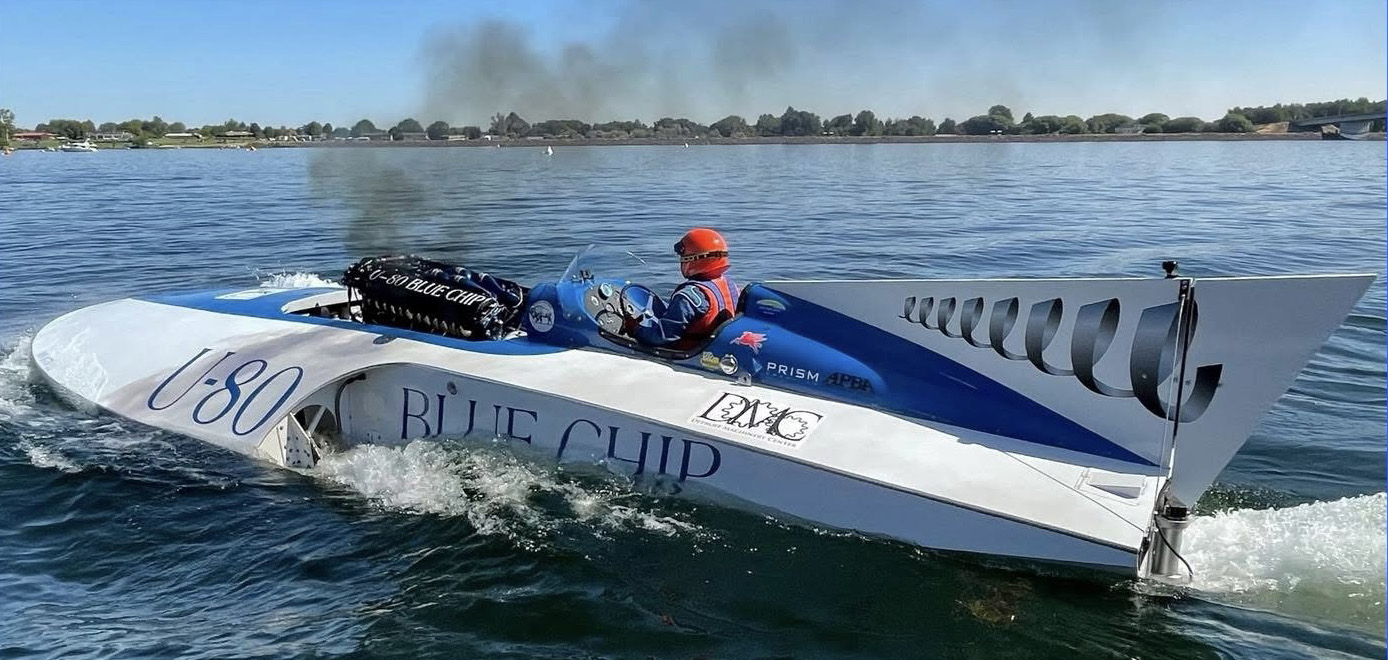 Jerry Ruth in his refurbished nostalgia top fuel car